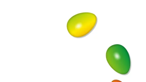 Animation, Easter eggs on a light background. Video for presentation.Rotating Stock Footage 168102964