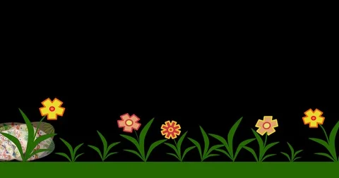  Animation Easter eggs rolling down the grass. With transparent backoground. Stock Footage 72653391