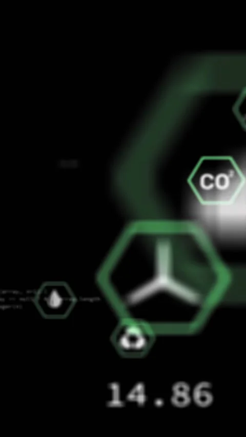 Animation of eco icons and data processing over black background Stock Footage 343827649