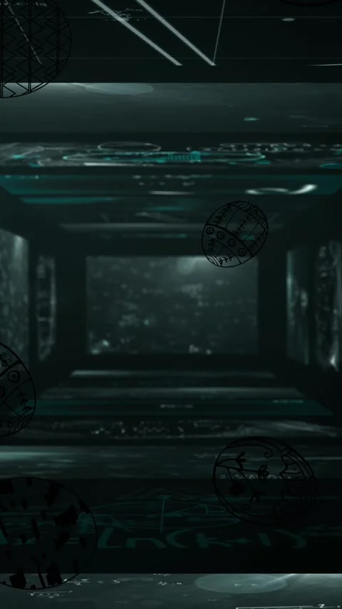 Animation of egg icons over mathematical equations over screens on black Stock Footage 341920928
