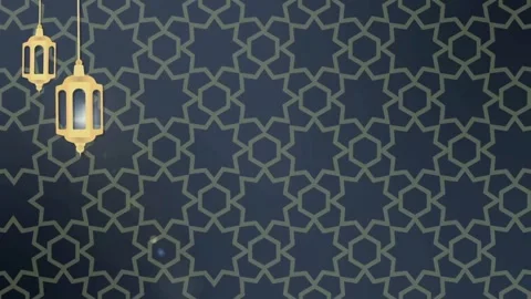 Animation of Eid Mubarak Idul Fitri Ramadan Kareem for template background or Stock Footage 270953610
