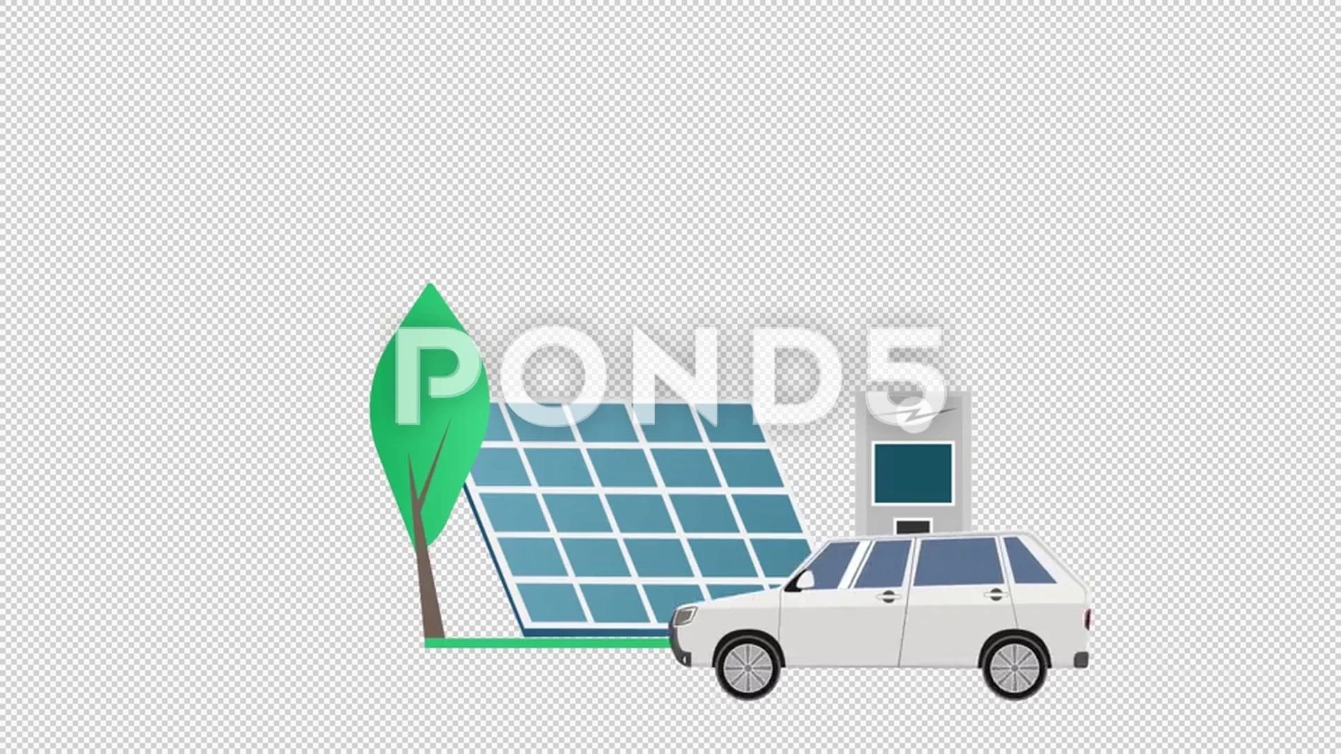 Electric Car Animation Stock Video Footage | Royalty Free Electric Car  Animation Videos | Pond5