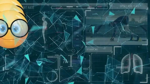 Animation of emoticons, rotating human m... | Stock Video | Pond5