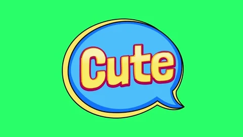 Animation emotional text on green background. Stock Footage 273876761