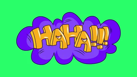 Animation emotional text on green background. Stock Footage 273878697