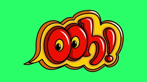 Animation emotional text on green background. Stock Footage 273878804