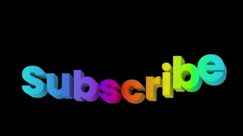 Animation emotional text Subscribe on black screen. Stock Footage 274298239