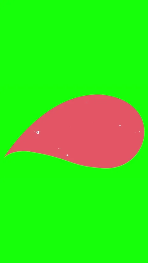 Animation. Empty, blank speech bubble with space for copy text, on a green Stock Footage 320535397