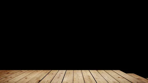 Animation of empty wooden table top on black background. 動画素材 336939782