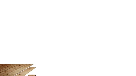 Animation of empty wooden table top on white background. 動画素材 336939783