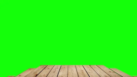 Animation of empty wooden table top on green screen background. 動画素材 336940368