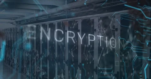 Animation of encryption text over data processing and computer motherboard and Stock Footage 327897896