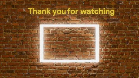 Animation end screen abstract brick background Stock Footage 274460015