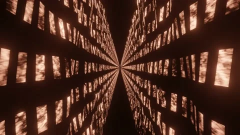 Animation of endless bright cube rows seamless loop. Stock Footage 141098284
