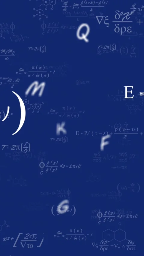 Animation of english alphabets, chemical structures and floating against blue Stock Footage 343955816