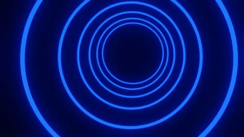 Animation of entering a blue light hole spinning into another dimension Stock Footage 285470063