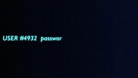 Animation of entering password Stock Footage 98088012