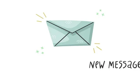 Animation of the envelope. Stock Footage 220431872