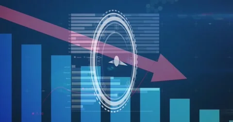 Animation of envelope over binary coding on blue background Stock Footage 328413079