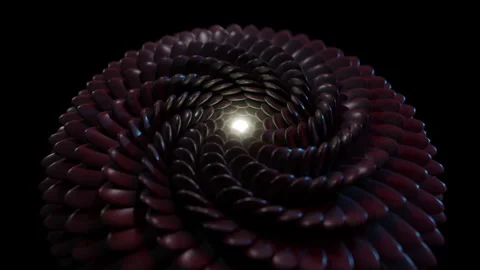 Animation of an example of a fractal concept.  It is a mathematical Stockbeeldmateriaal 231968906