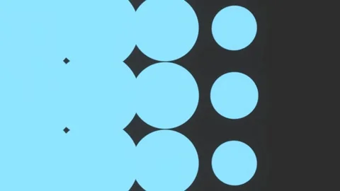 Animation of expanding blue circles for transition. Stock Footage 313309652