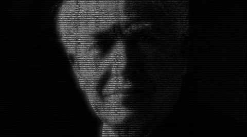 Animation of face of Thomas Alva Edison Stock Footage 48444740