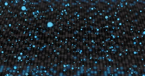 Animation of falling blue light particle... | Stock Video | Pond5