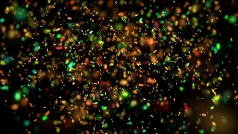 Animation of falling down confetti Stock-Footage 71801420