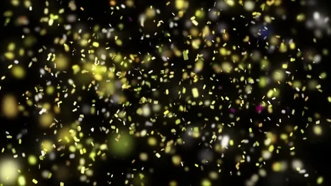 Animation of falling down confetti Video stock 71801799