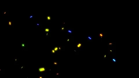Animation of falling down confetti Video stock 71836482