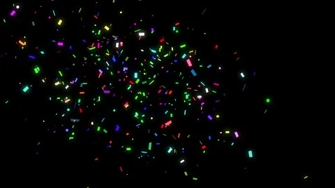 Animation of falling down confetti 動画素材 71937248