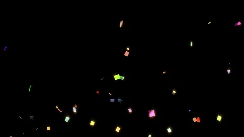 Animation of falling down confetti Video stock 71998075