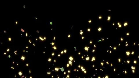 Animation of falling down confetti 库存影片 71998088