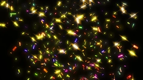 Animation of falling down confetti 動画素材 91782711