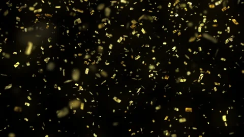 Animation of falling down confetti Stock Footage 101546120