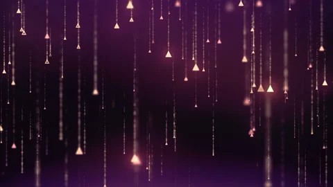 Animation falling glittering particles as festive rain. 4K, Ultra HD resolution Stock Footage 115700311