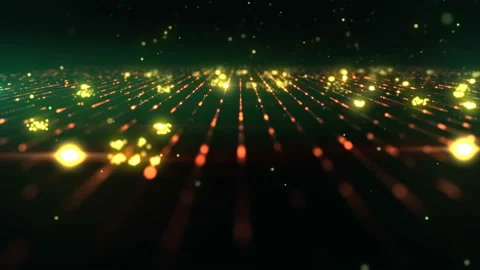 Animation falling glittering particles as festive rain. 4K, Ultra HD resolution Stock Footage 118520943