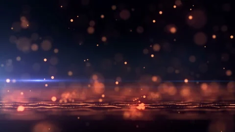 Animation falling glittering particles as festive rain. 4K, Ultra HD resolution Video stock 119892780