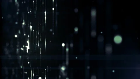 Animation falling glittering particles as festive rain. 4K, Ultra HD resolution Stock Footage 129549994