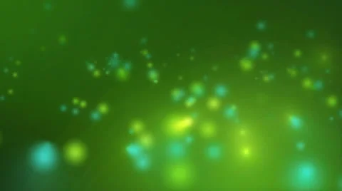 Animation of falling green glowing spheres Stock Footage 64728434