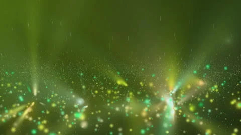 Animation of falling green glowing spheres Stock Footage 64731981