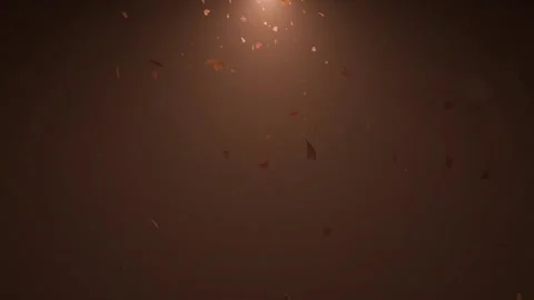 Animation of falling leaves in slow-motion, perfect for creating visual eff.. Stock Footage 287103819