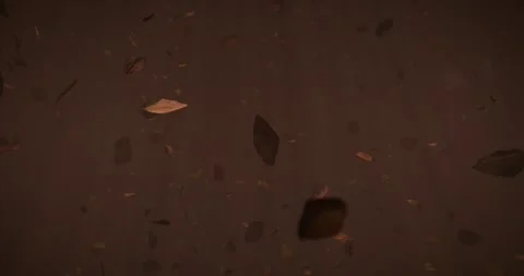 Animation of falling leaves in slow-motion, perfect for creating visual eff.. Stock Footage 287200353