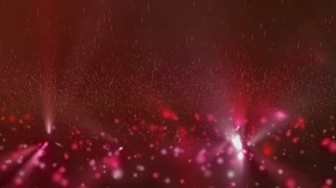 Animation of falling red glowing spheres Stock Footage 64732046