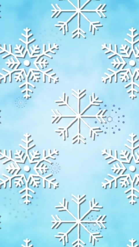 Animation of falling snowflakes on blue background Stock Footage 342136657