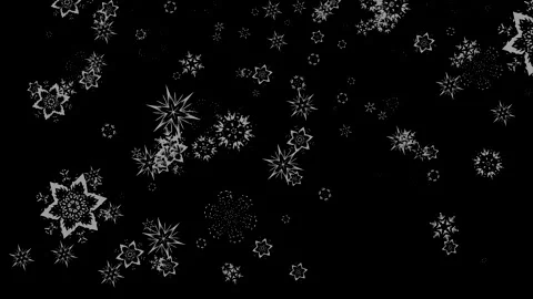 Animation of falling snowflakes over black background Stock-Footage 172428225