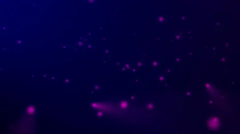 Animation of falling violet glowing spheres on a dark background Stock Footage 64728346