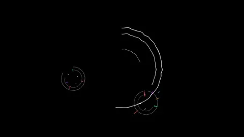 Animation fancy abstract doodle shape lines element motion background pattern Stock Footage 82512944