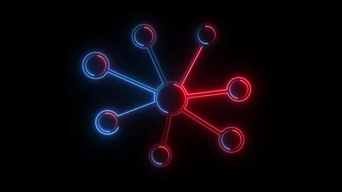 Animation of fast People network icon. digital interface connection Stock Footage 310221300