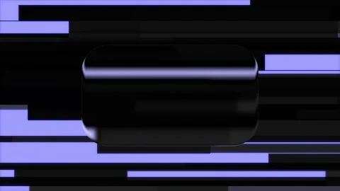Animation featuring a glossy rounded glass element Stock-Footage 345973418
